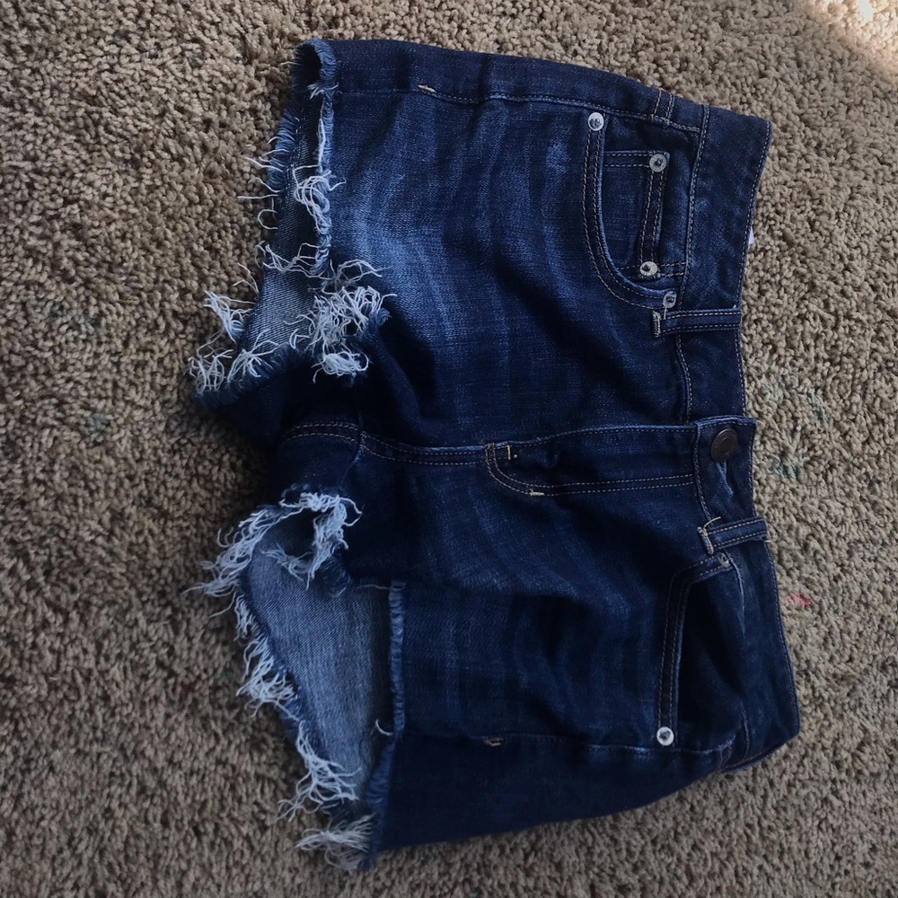 American Eagle dark wash shorts